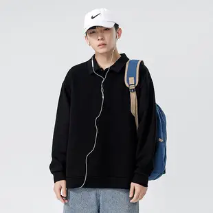 Kun Haipeng Printed Sweatshirt Black Blue Graphic Men — feature 2