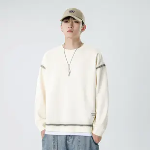 Kun Haipeng Printed Sweatshirt Black Blue Graphic Men — feature 7