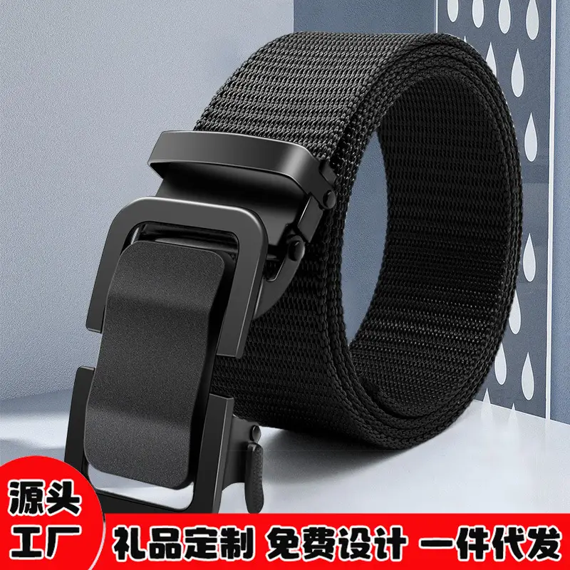 Men's Military Canvas Belt with Automatic Buckle - Image 6