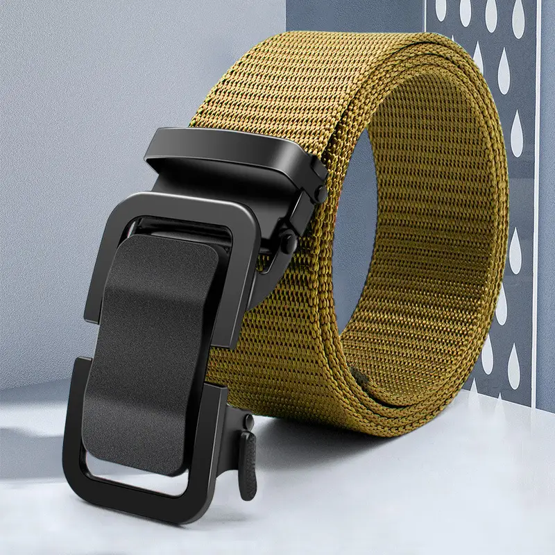 Men's Military Canvas Belt with Automatic Buckle - Image 2