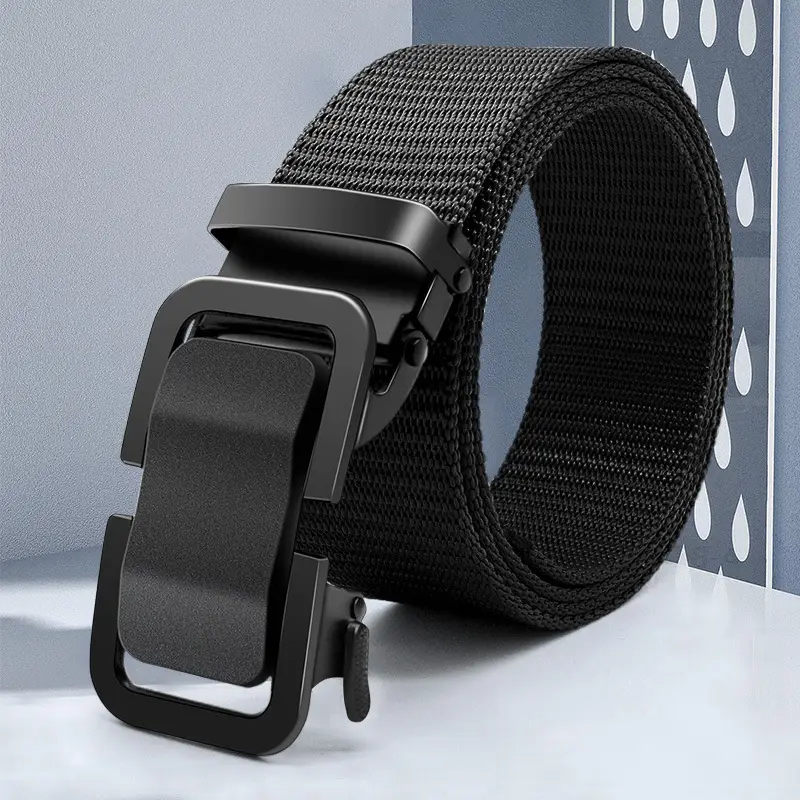 Men's Military Canvas Belt with Automatic Buckle - Image 3