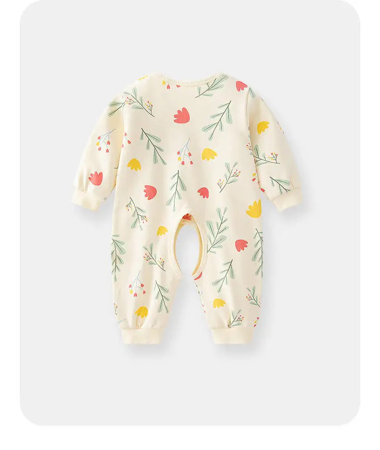 Newborn Pure Cotton Open File Baby Jumpsuit Set — feature 10