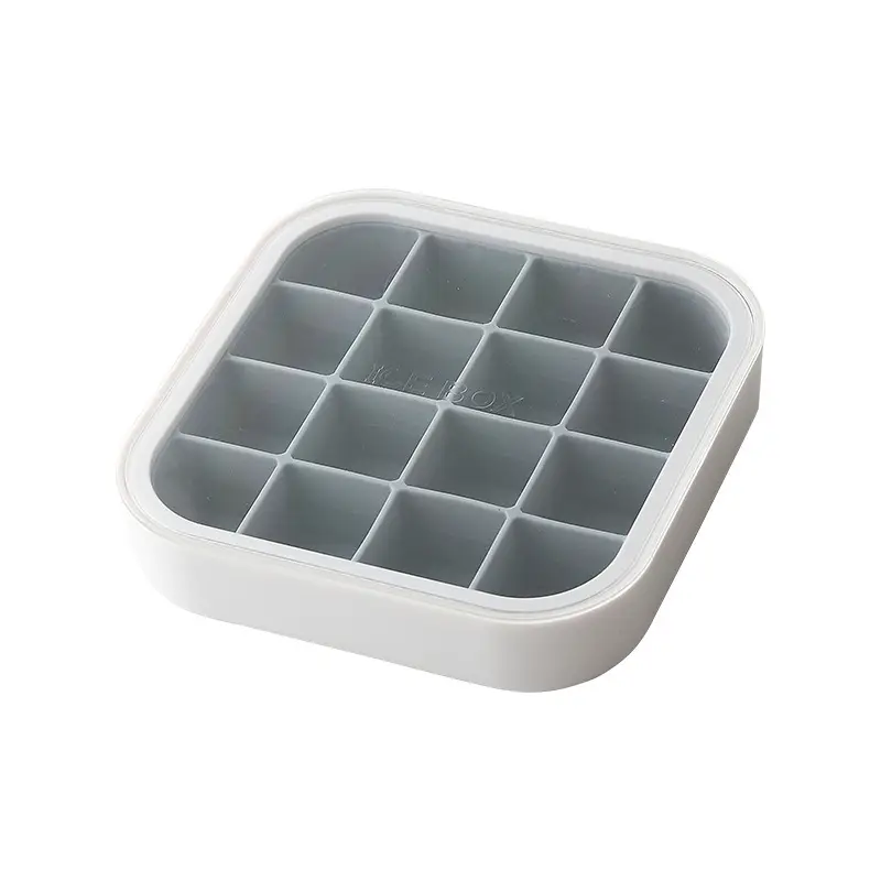 Silicone Ice Cube Tray with Lid for Home Use - Image 2