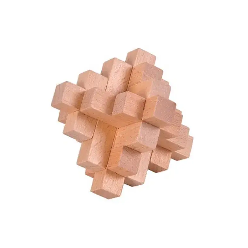 Wooden Kongming Lock Set for Kids Educational Toys