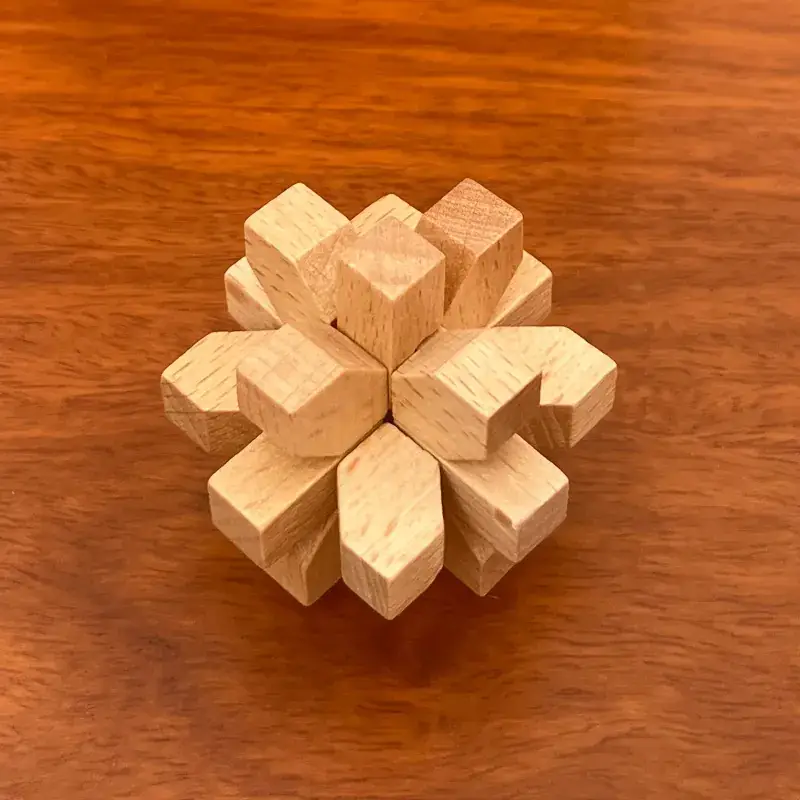 Wooden Kongming Lock Set for Kids Educational Toys