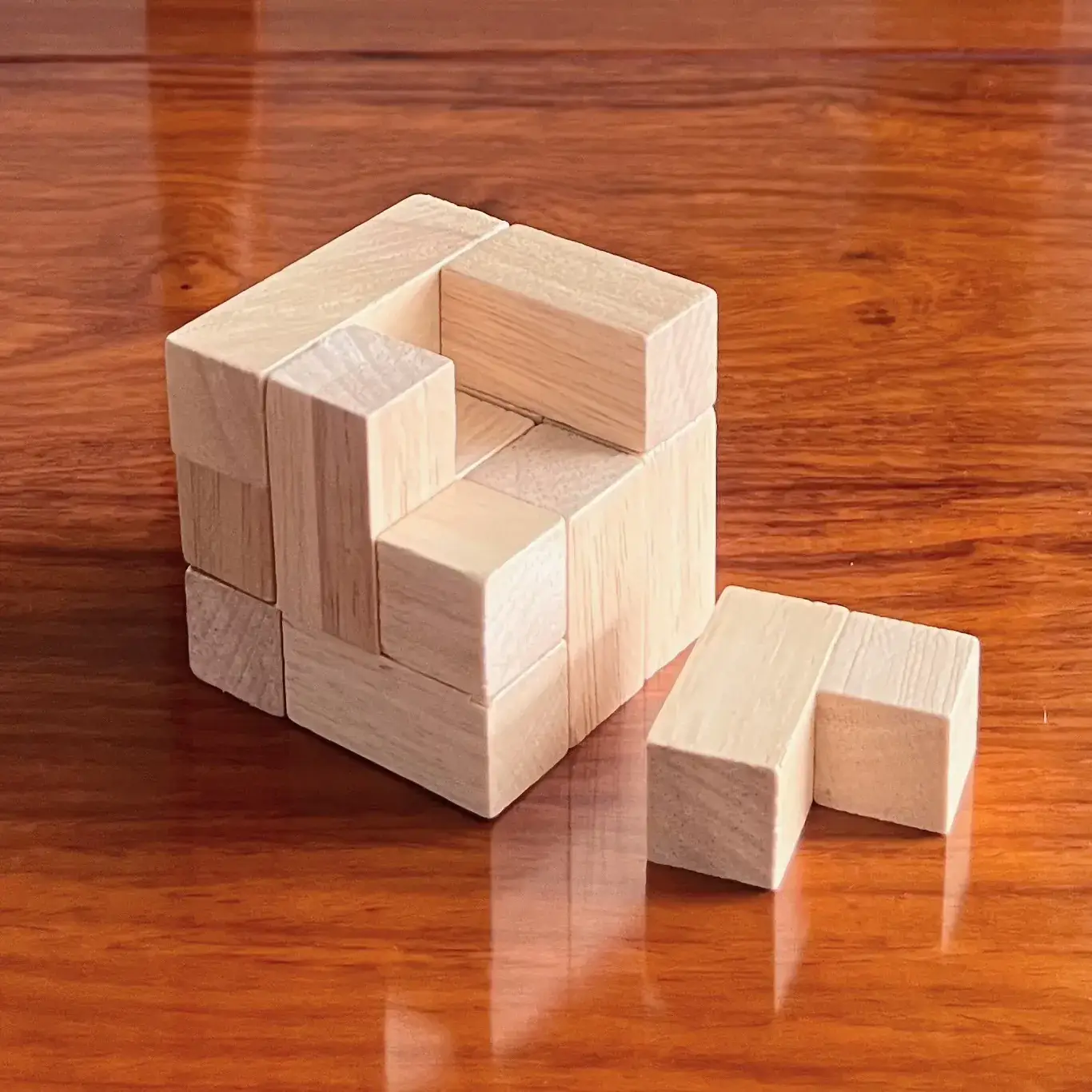 Wooden Kongming Lock Set for Kids Educational Toys