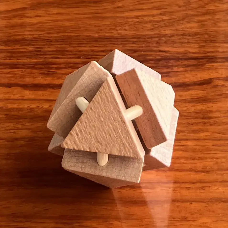 Wooden Kongming Lock Set for Kids Educational Toys