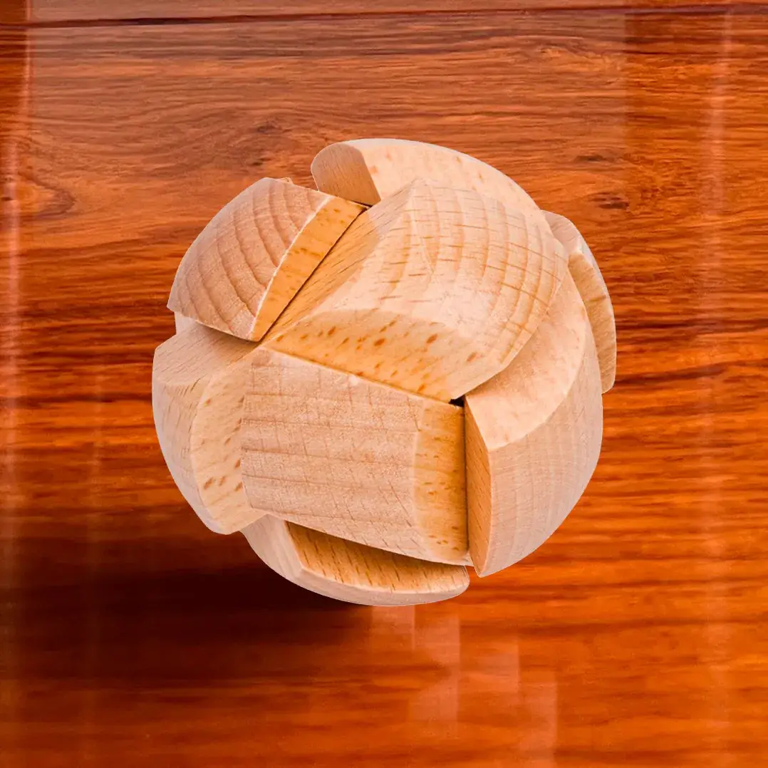Wooden Kongming Lock Set for Kids Educational Toys