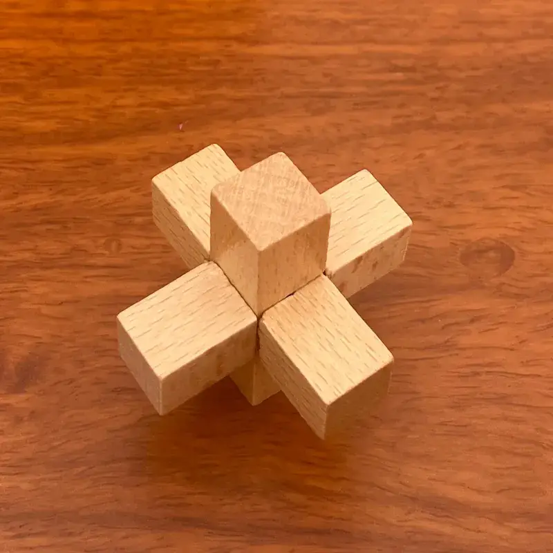 Wooden Kongming Lock Set for Kids Educational Toys