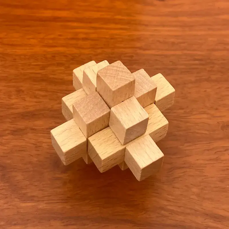 Wooden Kongming Lock Set for Kids Educational Toys