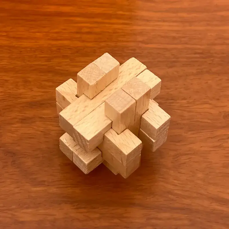 Wooden Kongming Lock Set for Kids Educational Toys