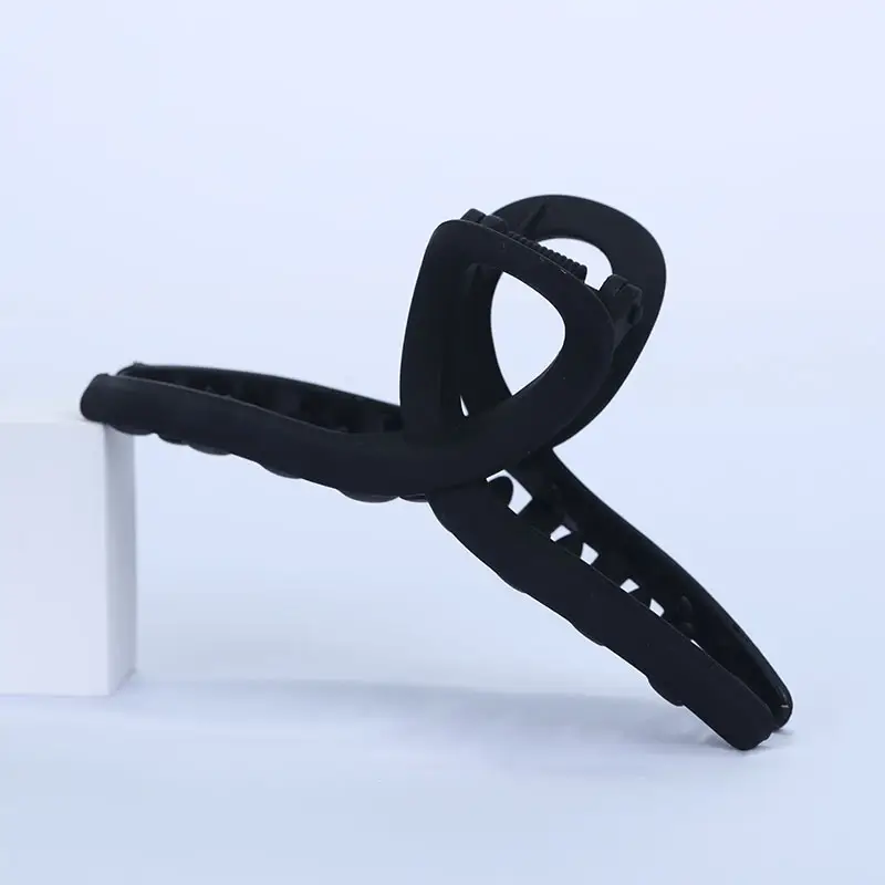 Matte Black 11cm Cross Clip for Hair & Head - Image 2