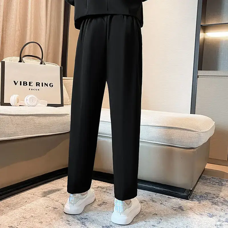 Girls' Black Cigarette Pipe Pants 2023 Medium Large - Image 3