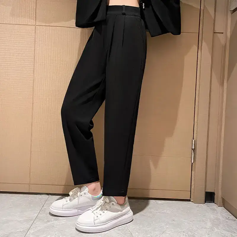 Girls' Black Cigarette Pipe Pants 2023 Medium Large - Image 4