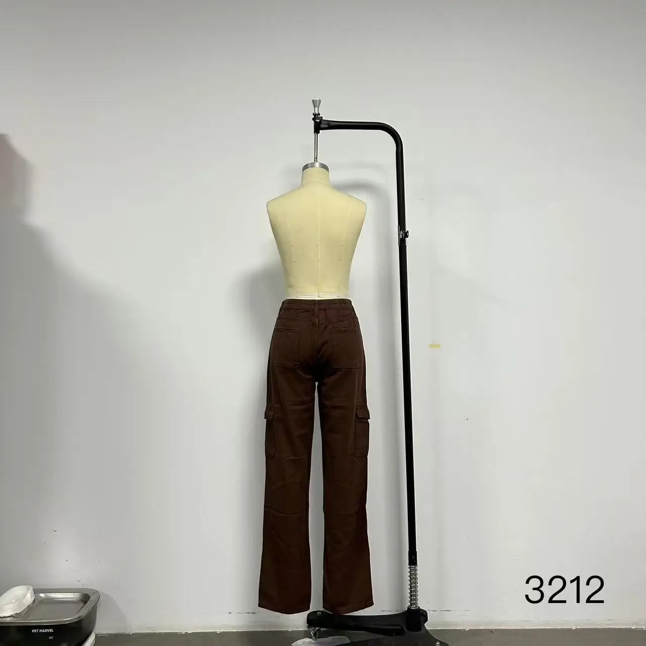 Women's Slim Fit Multi-Pocket Overalls Beige — feature 14
