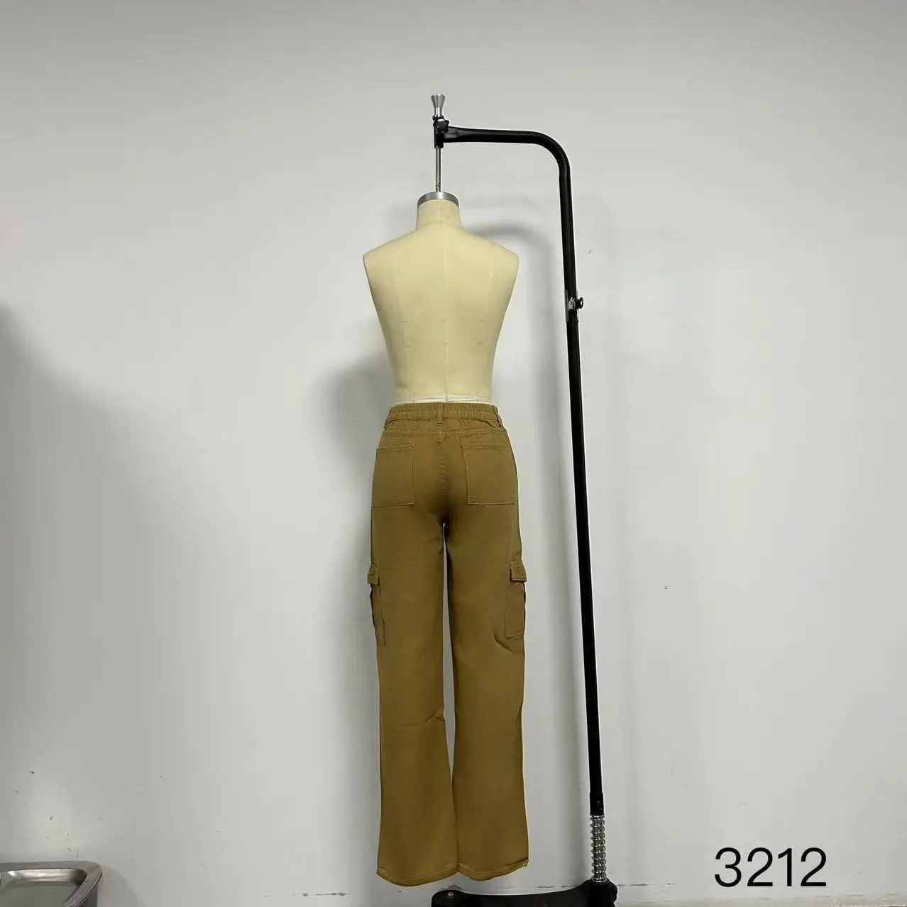 Women's Slim Fit Multi-Pocket Overalls Beige — feature 7