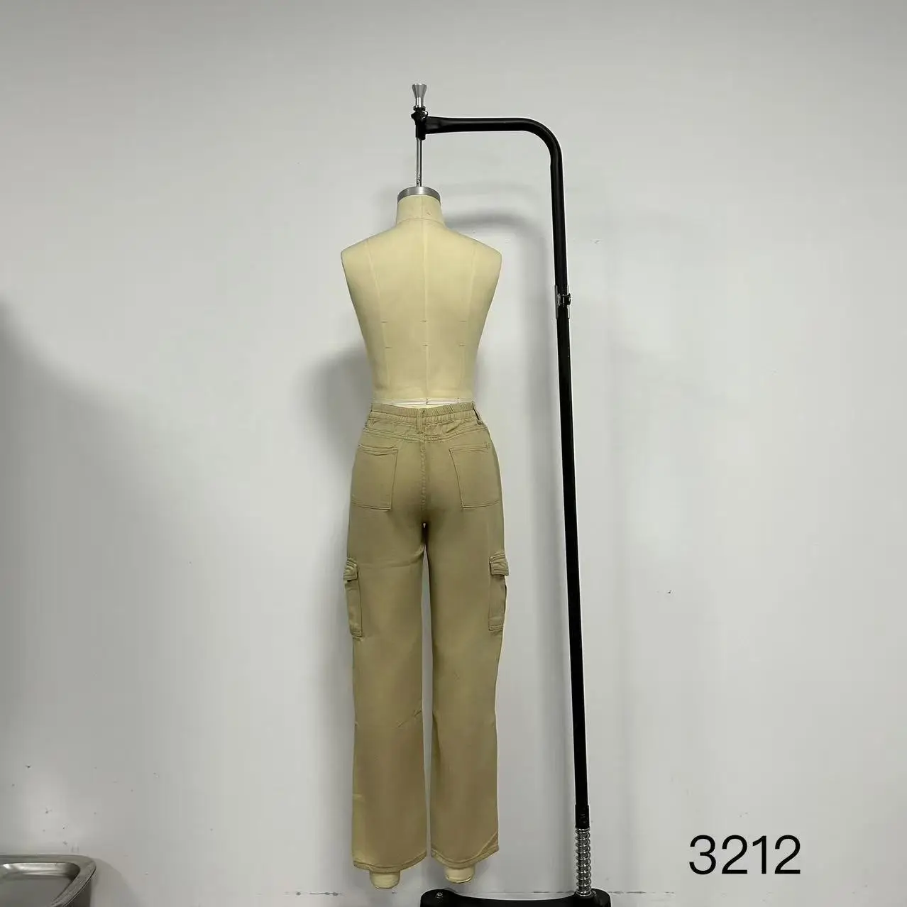 Women's Slim Fit Multi-Pocket Overalls Beige — feature 8