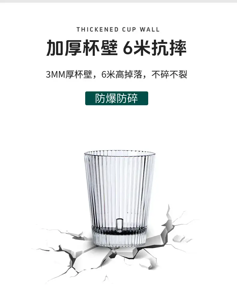 Acrylic Drop-Resistant Water Cups for Hotel & KTV Use — feature 11