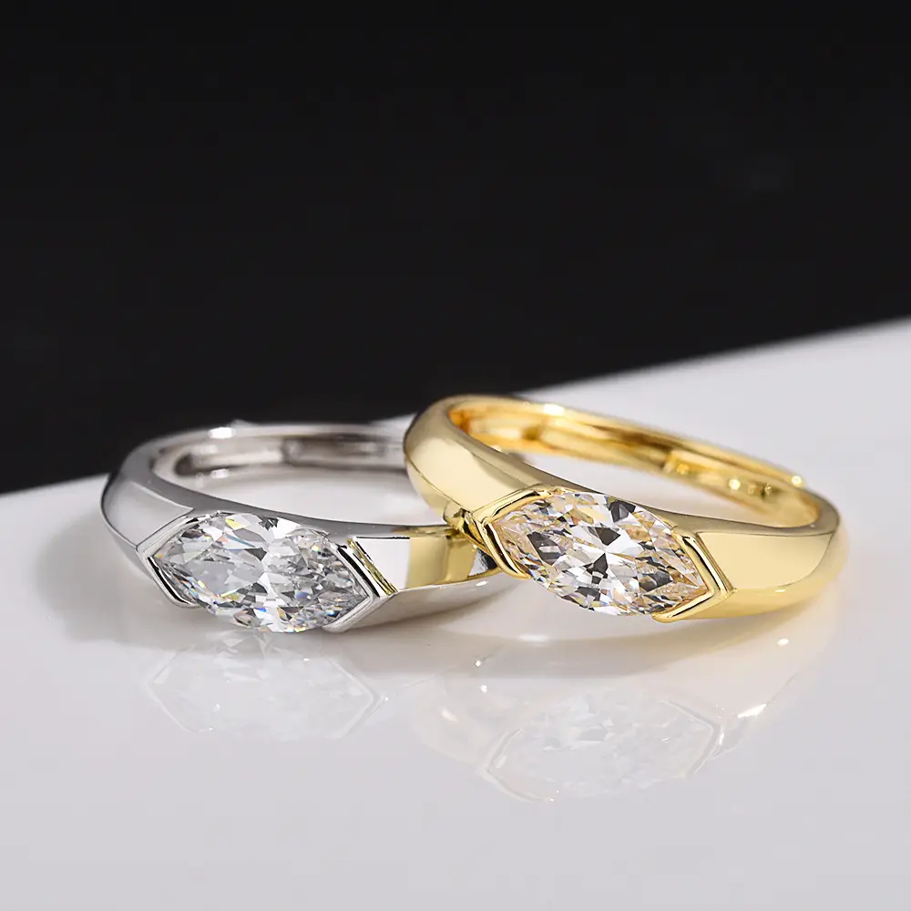Adjustable Zircon Ring for Women, Same Zircon, Niche Design - Image 6