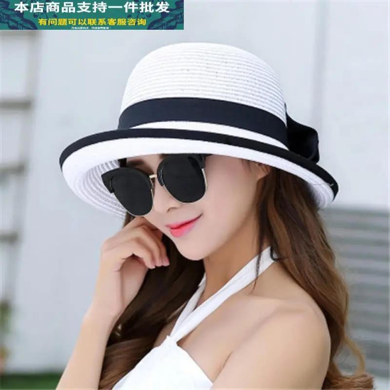 Women Straw Sun Hat UV Protective Summer Wear - Image 8