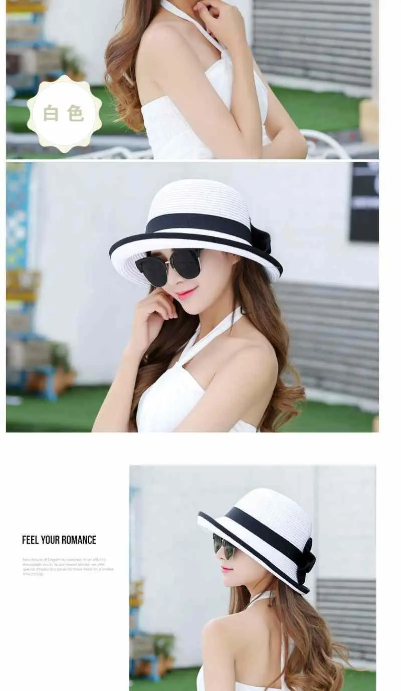 Women Straw Sun Hat UV Protective Summer Wear — feature 7