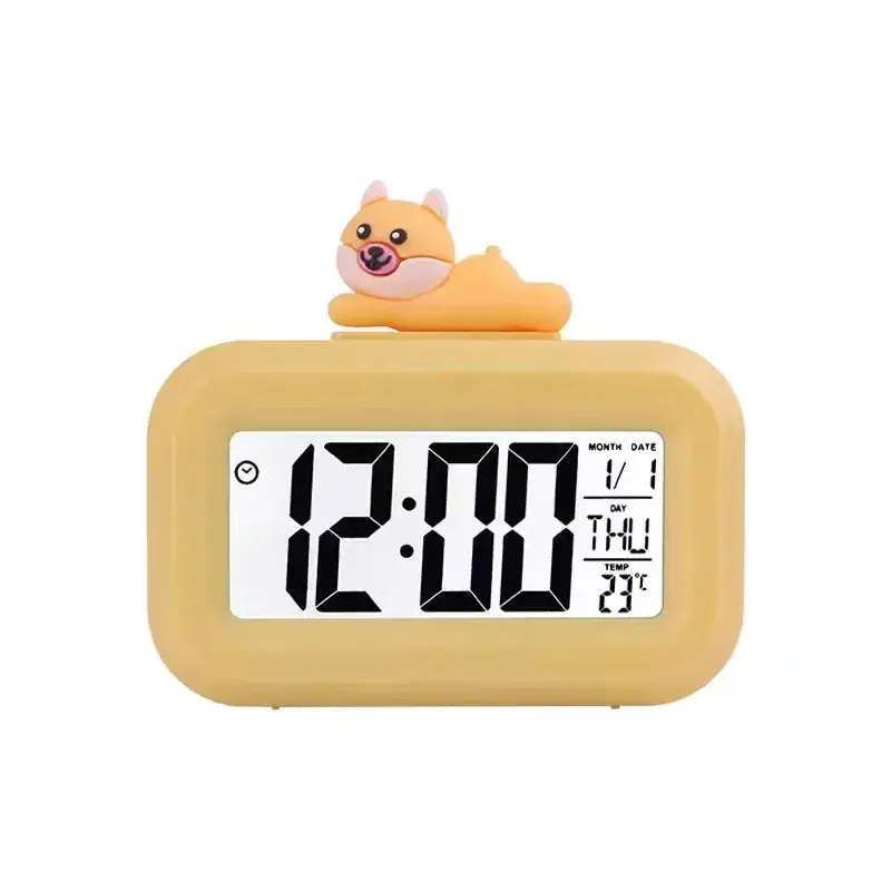 Pink Cartoon Alarm Clock with Multi-Function Timer - Image 7