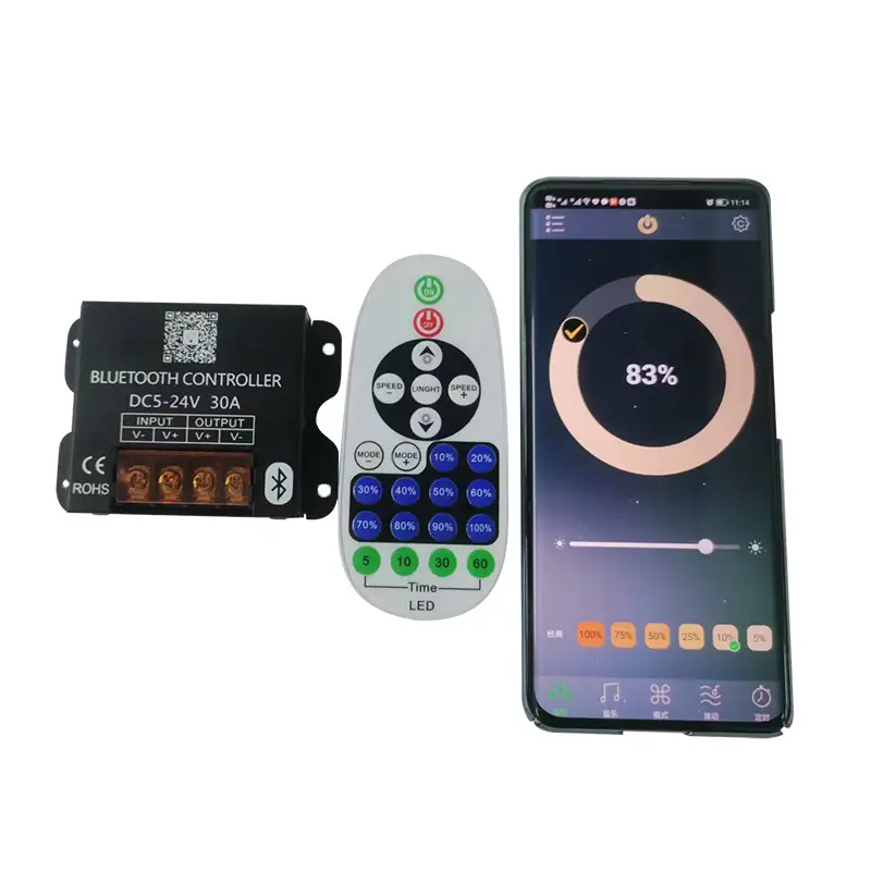 Bluetooth 23 Key Monochrome Controller with Colorful Light Strip - Image 5