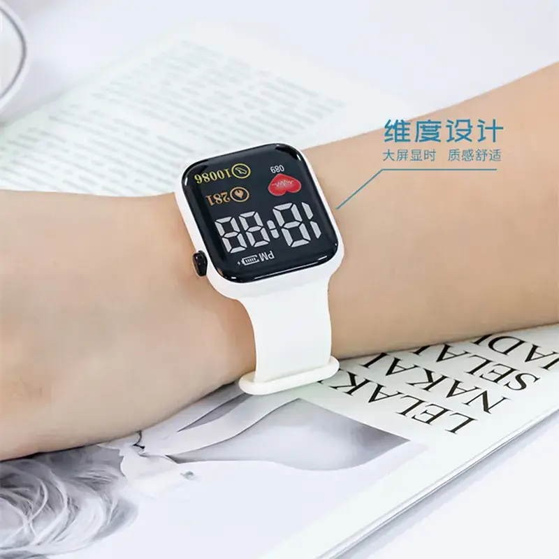 Digital Sports Watch for Kids with LED Band & Water Resistant
