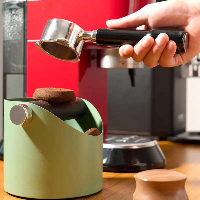 Pink Non-Slip Coffee Powder Bucket for Bar & Home Use