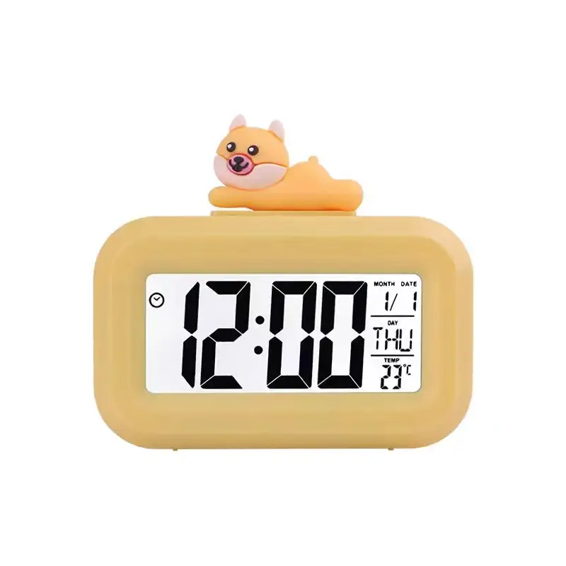 Cute Pink Pig Design Alarm Clock for Kids