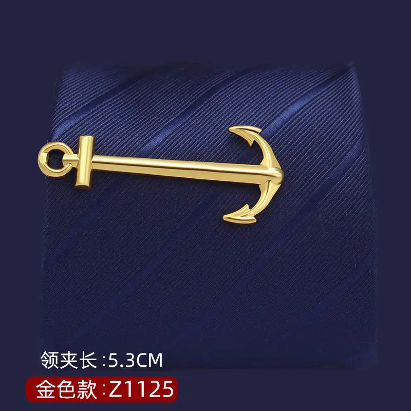 Silver Tie Clip with Blue Gemstone 5.6cm Laser - Image 5