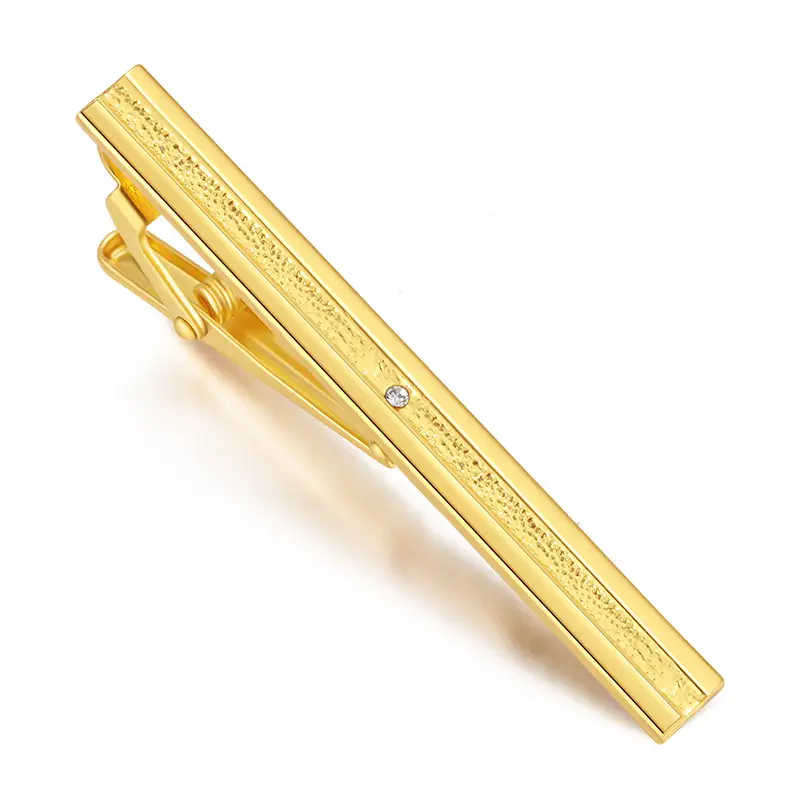 Silver Tie Clip with Blue Gemstone 5.6cm Laser - Image 53