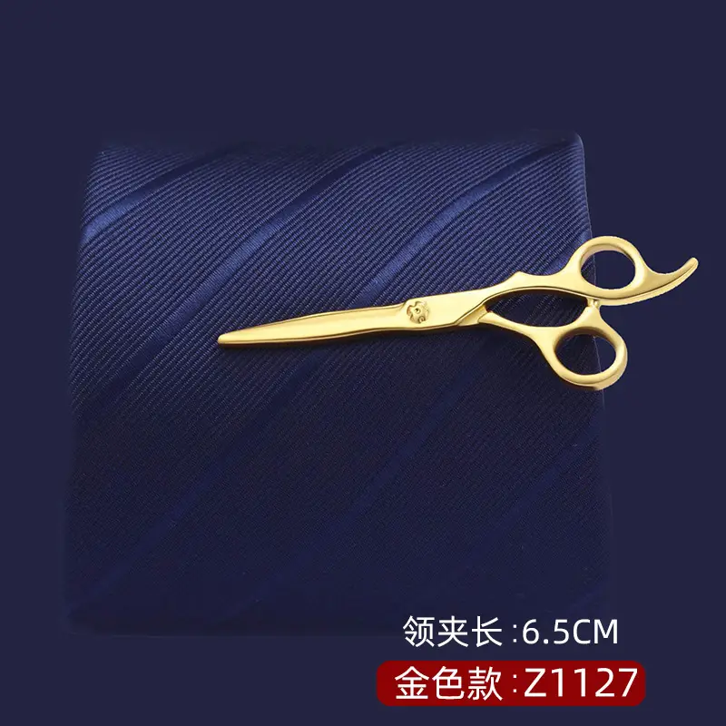 Silver Tie Clip with Blue Gemstone 5.6cm Laser - Image 8