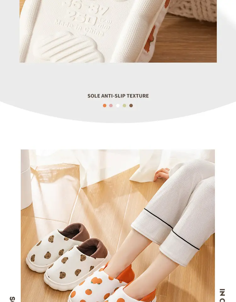 Lidani moon shoes women's indoor home thick bottom warm non-slip breathable cotton slippers postpartum pregnant women wholesale — feature 10