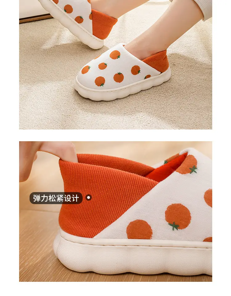 Lidani moon shoes women's indoor home thick bottom warm non-slip breathable cotton slippers postpartum pregnant women wholesale — feature 8
