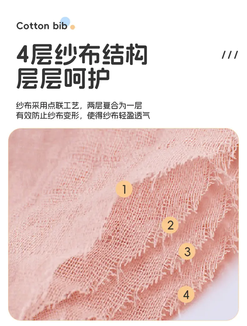 Newborn Baby Sipe Towel Pure Cotton Pink — feature 27