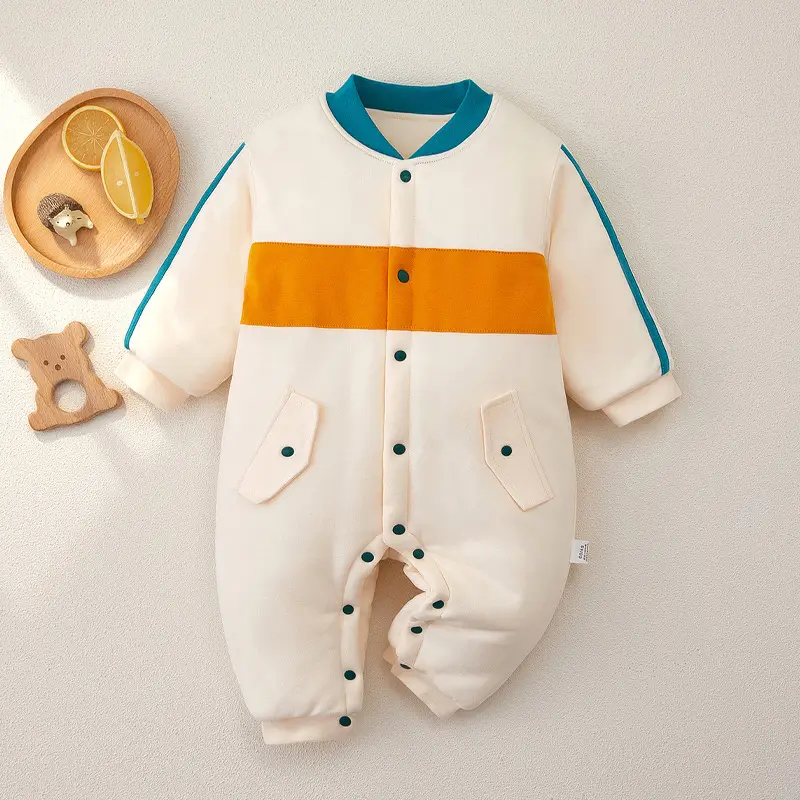 Baby Outgoing Suit Thick Cotton Padded for Newborns - Image 2