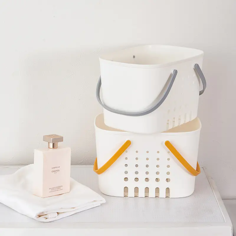 Japanese Plastic Portable Wash Basket Bath Storage Basket - Image 5
