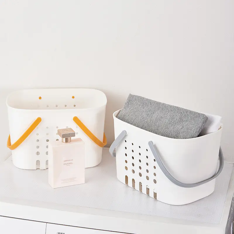 Japanese Plastic Portable Wash Basket Bath Storage Basket - Image 6