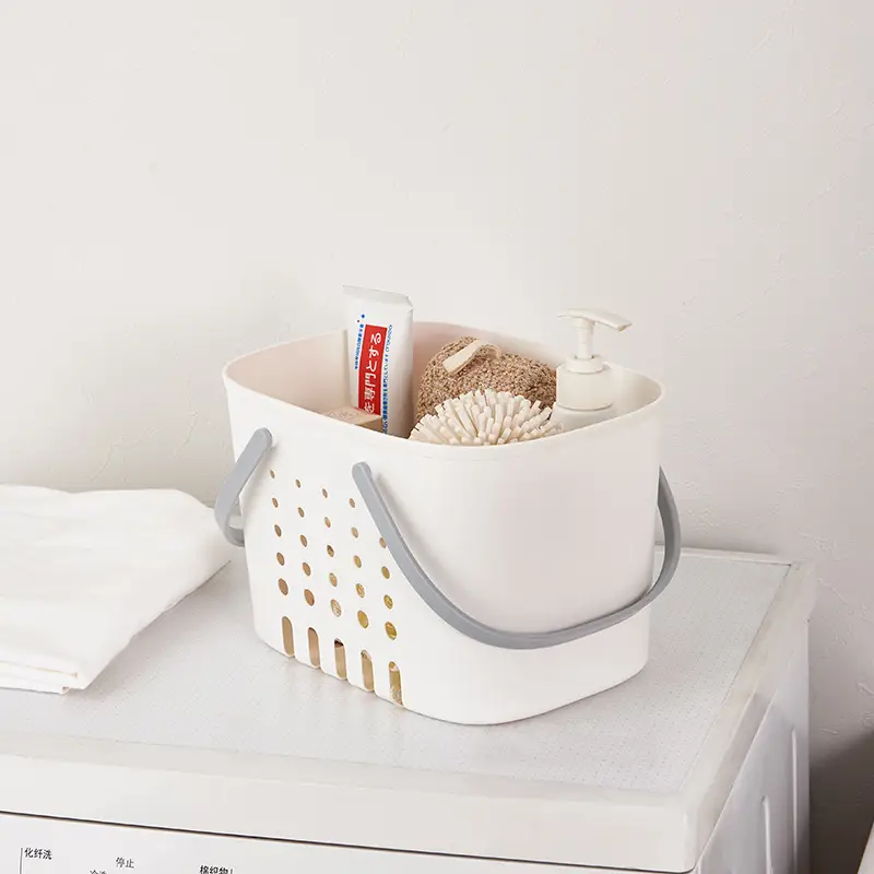 Japanese Plastic Portable Wash Basket Bath Storage Basket - Image 7