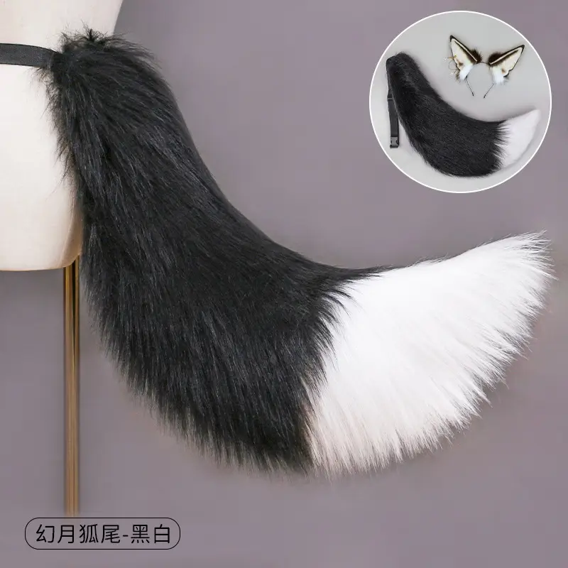 Anubis Wolf Headband B Plush Beast Ear Hair Accessory - Image 9