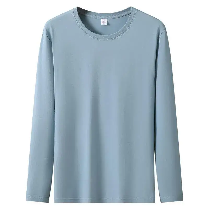 Pure Cotton Long Sleeve T-Shirt White Large - Image 3