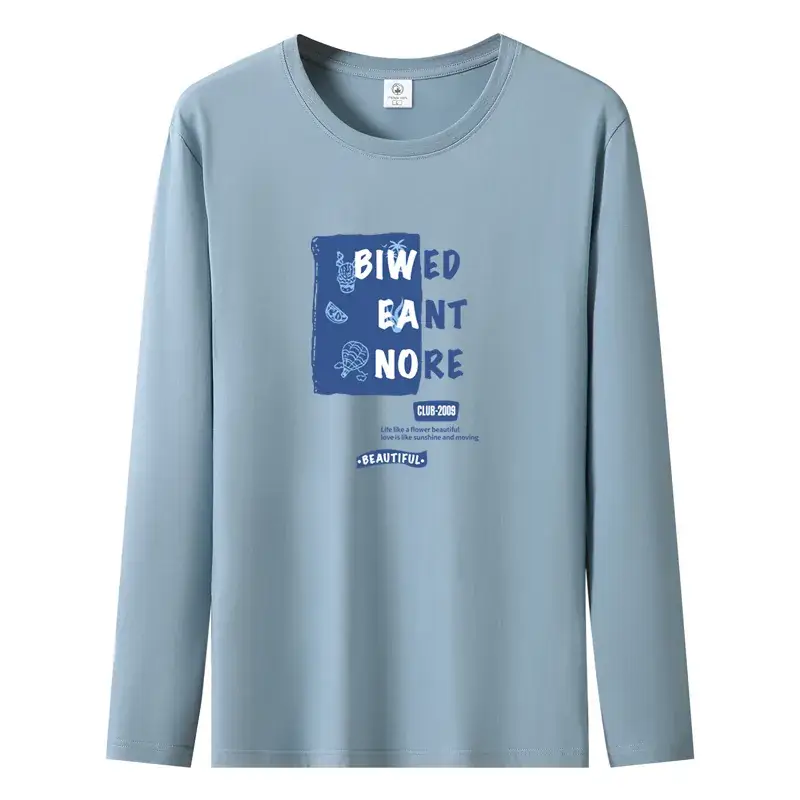 Pure Cotton Long Sleeve T-Shirt White Large - Image 12