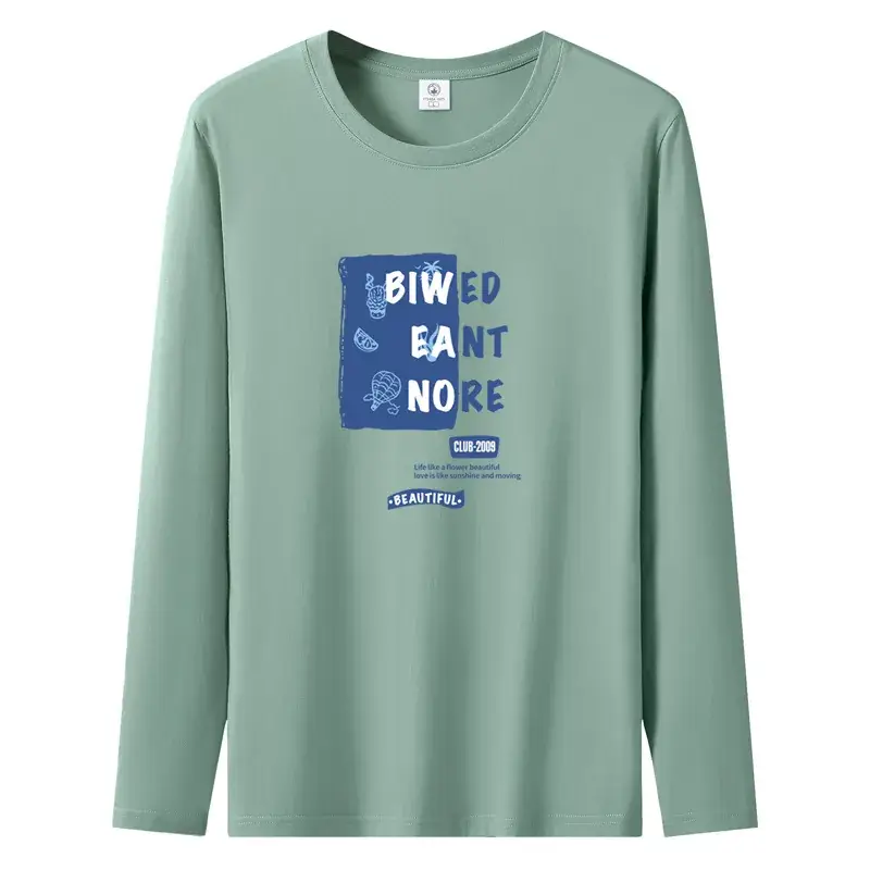 Pure Cotton Long Sleeve T-Shirt White Large - Image 13