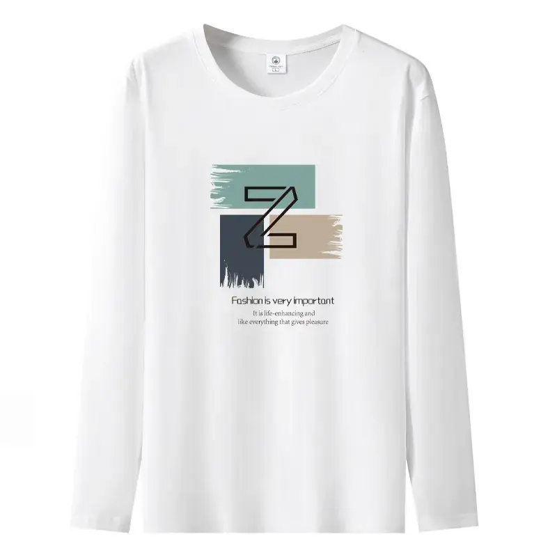 Pure Cotton Long Sleeve T-Shirt White Large - Image 19