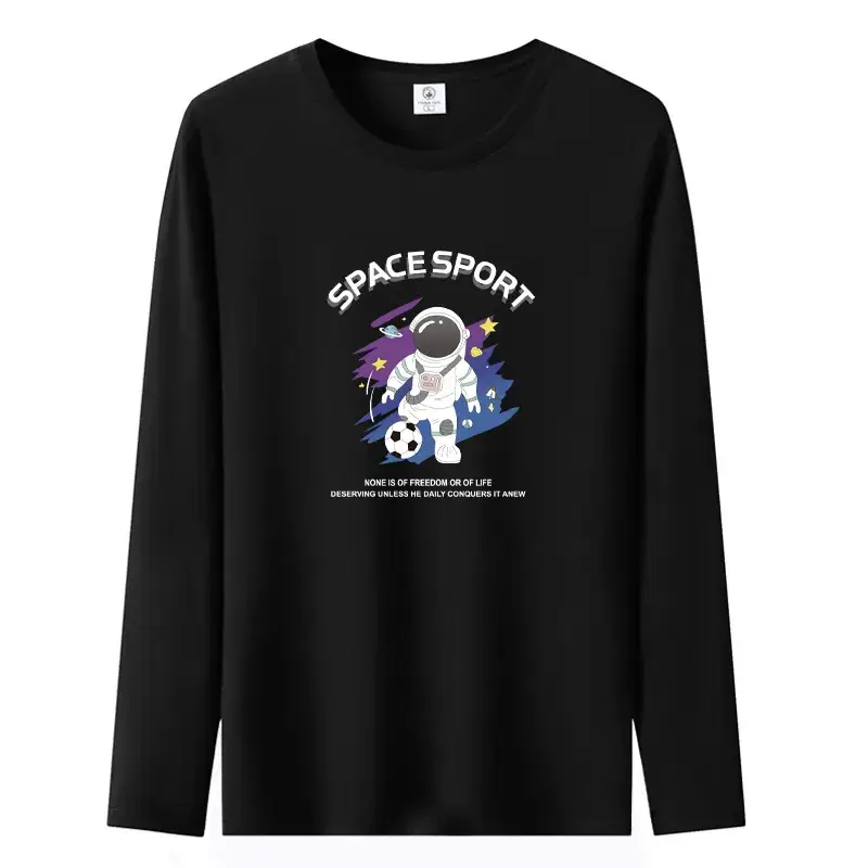 Pure Cotton Long Sleeve T-Shirt White Large - Image 21