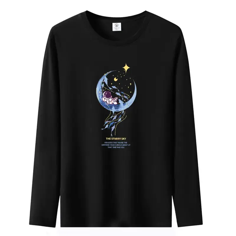 Pure Cotton Long Sleeve T-Shirt White Large - Image 6