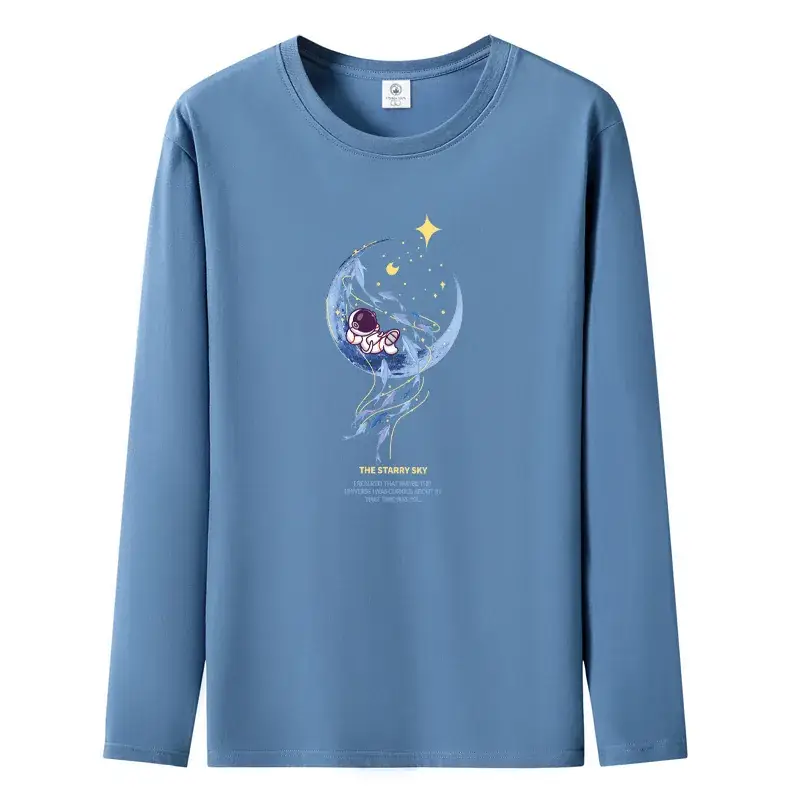 Pure Cotton Long Sleeve T-Shirt White Large - Image 8
