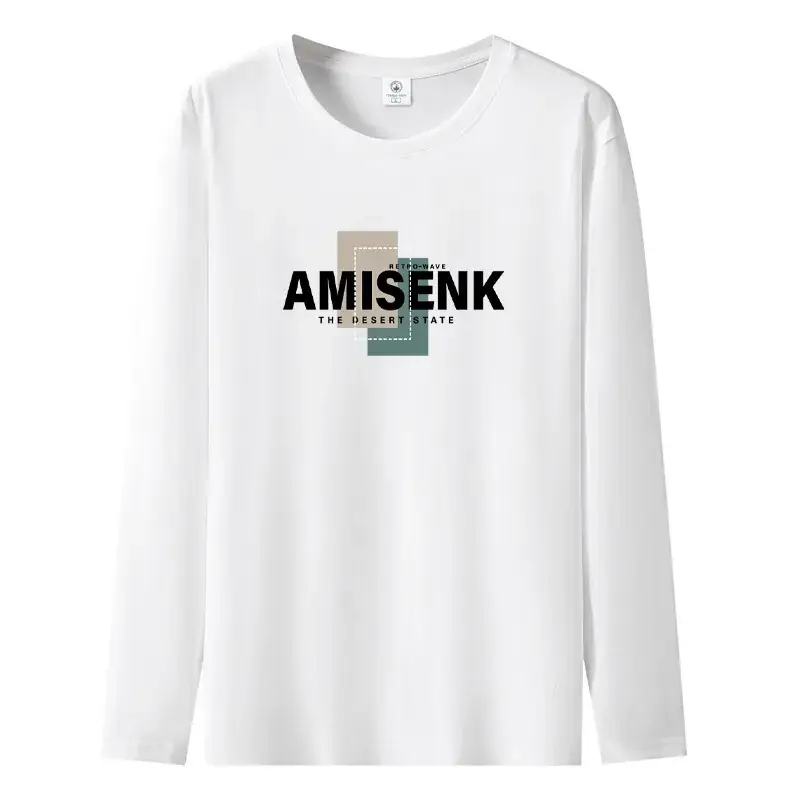 Pure Cotton Long Sleeve T-Shirt White Large - Image 27