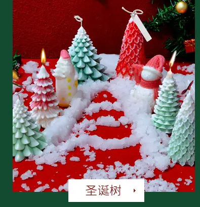 Christmas Aromatherapy Candle Mold Snowman Elk Set — feature 9